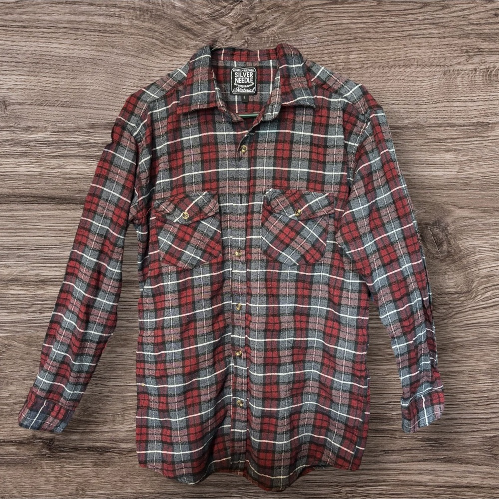 Silver Needle Flannel Shirt in Mens